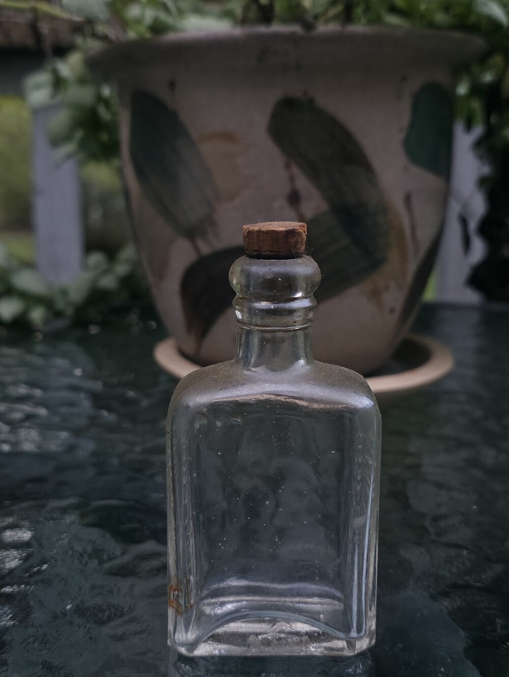 Rare Antique Northrop & Lyman Canadian Hair Dye Glass Bottle Clear 1800s